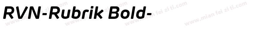 RVN-Rubrik Bold字体转换